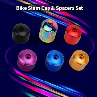 2023 NEW Bicycle Stem Ultralight 28.6mm MTB Top Cap Headset Spacers Kit Aluminum Fork Ring Spacer 2mm/5mm/10mm Bike Accessories