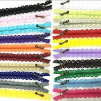 10pcs mix Quality Novelty Length 40cm 16 inch DIY Nylon Coil Flower Zipper Lace Zippers for DIY Sewing Tailor Craft Bed Bag Door Hardware Locks Fabric