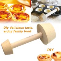 Wooden Tart Pastry Tamper Mini Pan Mold Durable Egg Tart Maker Pastry Pusher DIY Eggtart Baking Mould