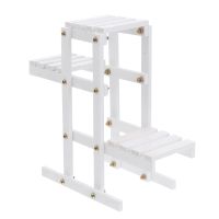 【hot】☜♧  Balcony Rack Shelf Wood Potted Shelves Indoor Decorate