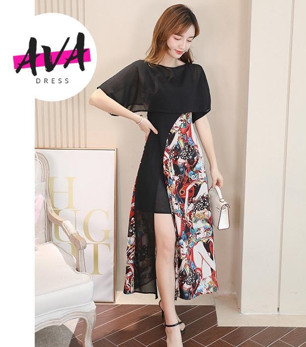 ava-dress-เดรส-ลิลลี่-เกาหลี-แฟชั่นเกาหลี-สวยเก๋-ผ้านิ่ม-ใส่สบาย-รหัสสินค้า-330156