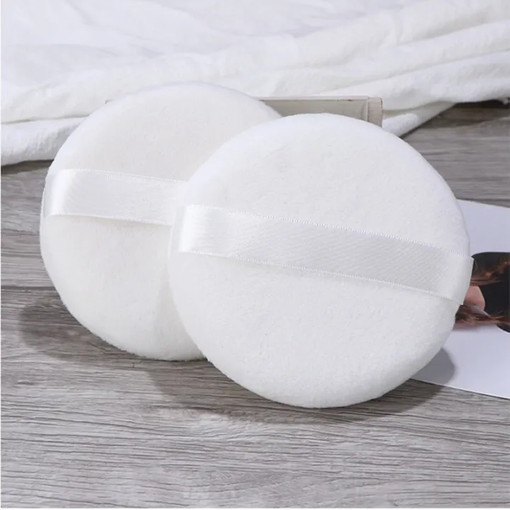 extra-soft-powder-puff-cotton-ribbon-puff-white-extra-large-makeup-puff-smooth-powder-puff-round-cotton-puff