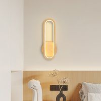 Modern LED Wood Wall Lamp Nordic Simplicity Lights Wall Light For Hallway Aisle Bedside Lamps Back Wall Lighting Home Lighting