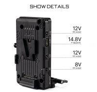 อะแดปเตอร์แบบแท่ง TA-BTP2-V-G 15มม. สำหรับติดตั้งในอาคารแผ่นแบตเตอรี่ติดตั้งในอาคารสำหรับ A7siii A7S3 BMPCC 4K 6K โครงใส่กล้องอุปกรณ์เสริม