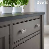 ☜ Goo-Ki Modern Brushed Nickel Ladder-shaped Arched Cabinet Handles Cupboard Pulls Drawer Handles for Furniture Handle Hardware