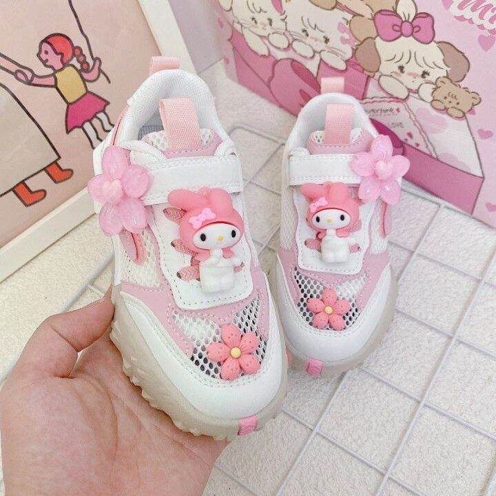 My Melody Anime Kawaii Sanrio kasut sukan musim panas baru kartun comel ...