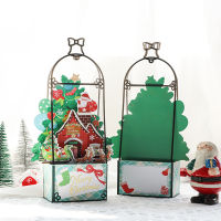 3D Handmade Xmas Santa Claus Garden PVC กระดาษเชิญการ์ดอวยพร Merry Christmas เด็กปีใหม่ Home Party Gift