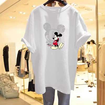 (พร้อมส่ง) Fashion Dress SHOP เสื้อยืดมิ้กกี้เม้าส์ มาใหม่ เนื้อผ้าดีนุ่มเด้งมี 3 สี ขาว/ดำ/เทา เสื้อยืดแฟชั่น เสื้อยืดผู้หญิงแขนสั้น