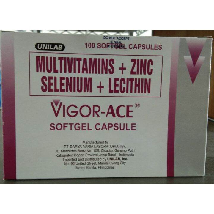 ♠Vigor Ace Softgel Capsule 10sღ Lazada PH