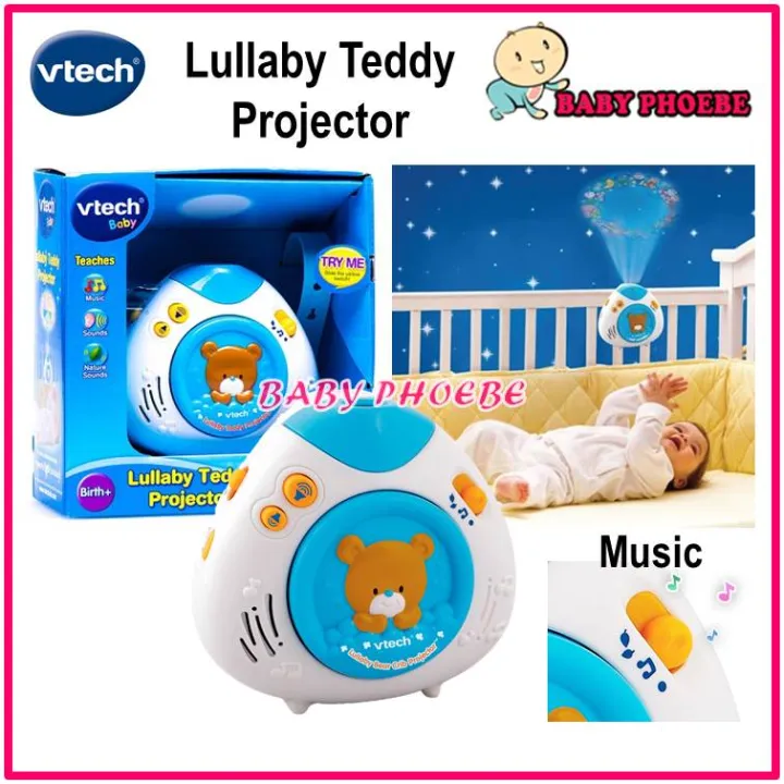 VTech Lullaby Teddy Bear Crib Cot Projector (1pc) Lazada
