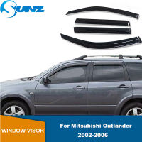 Rain Shield Visor สำหรับ Mitsubishi Outlander 2002 2003 2004 2005 2006 Window Visor Awnings Shelter Shades Sun Rain Deflector Guard