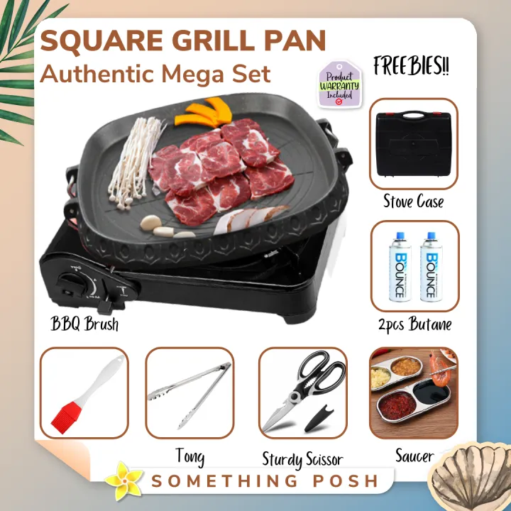 On Sale Korean Samgyupsal Mega Set Original Hanaro Grill Pan With Portable Butane Stove With 9850