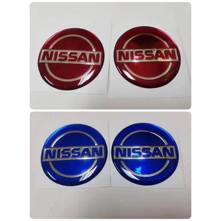 สติ๊กเกอร์ปั๊มนูน-เทเรซิ่นนูน-โลโก้-nissan-ติดรถ-แต่งรถ-นิสสัน-sticker-logo-วงกลม-ติดดุมล้อ-ดุมล้อ-5-ซม-กลม-โลโก้-นิสสัน-logo-nissan-logo-โลโก้นิสสัน