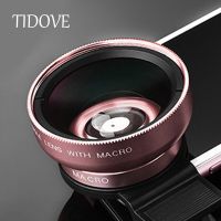 Titove 12.5X เลนส์มาโครแบบ2 In 1เลนส์ HD เลนส์โทรศัพท์มือถือคลิปอเนกประสงค์37มม. 0.45X มืออาชีพ49Uv เลนส์มุมกว้างมากสำหรับ Iphone