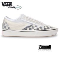 VANS SLIP SKOOL COMFYCUSH CHECKERBOARD BLACK WHITE SNEAKERS สินค้ามีประกันแท้