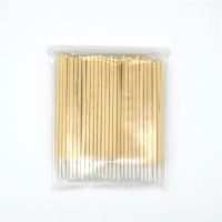 ✱ 100 pcs Disposable Ultra-small Cotton Swab Lint Free Micro Brushes Wood Cotton Buds Swabs Eyelash Extension Glue Removing Tools