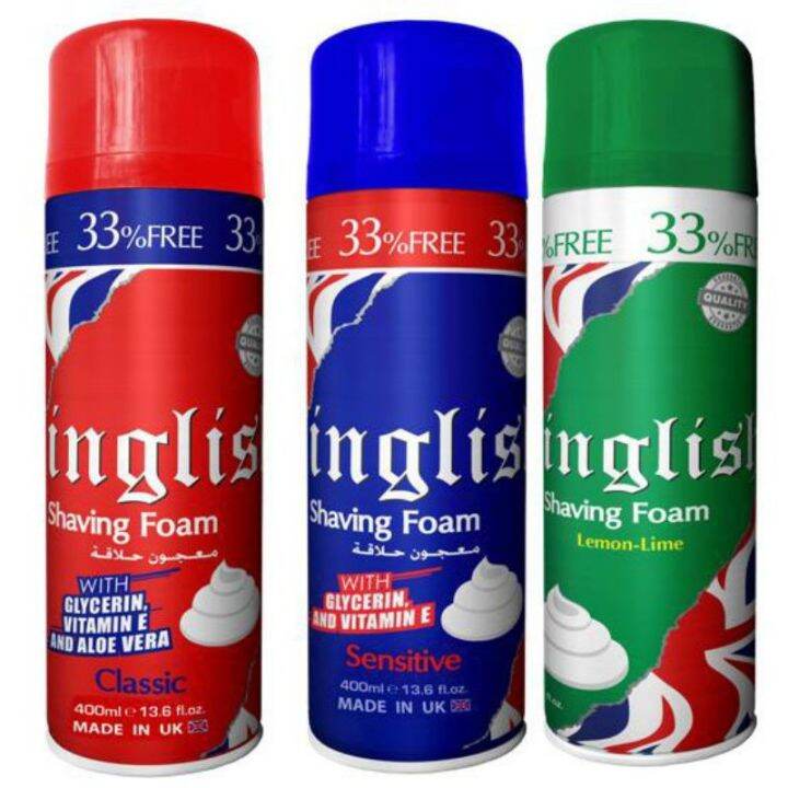 โฟมโกนหนวด อิงลิช Inglish 400มล Shaving Foam | Lazada.co.th