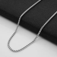 2022 Stainless Steel Pearl Necklace Chain For Men Women Chokers Jewelry Making 3mm*60cm Fit Necklace Pendant Glass Locket Gift