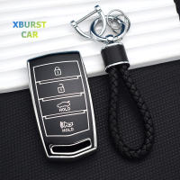 4ปุ่ม Auto Shell Fob สำหรับ Hyundai Genesis G70 G80 G90 TPU รถ Key Case Cover Protector อุปกรณ์เสริม