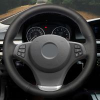 Customize DIY Micro Fiber Leather Car Steering Wheel Cover For BMW E53 X5 2004-2006 E83 X3 2003 2004 2005 2006-2010 Car Interior Steering Wheels Acces