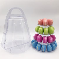 4 Tiers Portable Box Cupcake Display Rack Holder Macaron Tower Macaroon Display Cake Stand Birthday Party Wedding Decoration