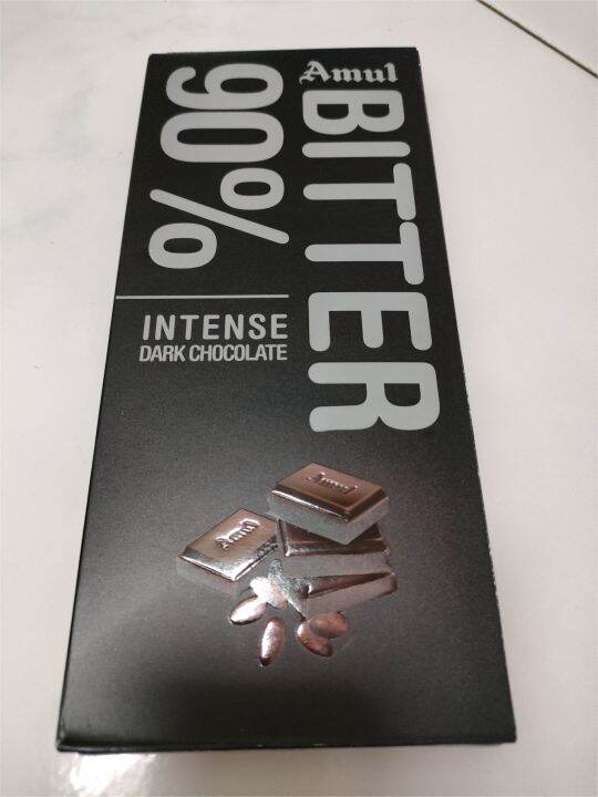 Amul 90 Bitter Intense Dark Chocolate Lazada