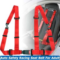 Universal Fit Auto Safety Racing Seat Belt Sports Harness w/ 3 4 Point Fixing Mounting Quick Release Nylon Car Accessories