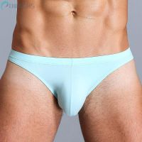 7-colors Mens y Comfortable Low Waist Solid Color Ice Silk Triangle Briefs