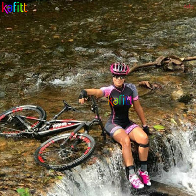 Kafitt ผู้หญิง20D Pad triathlon เสื้อผ้า macaquinho ciclismo feminino แขนสั้นขี่จักรยาน JERSEY skinsuits JUMP ชุดฤดูร้อนสนับสนุน