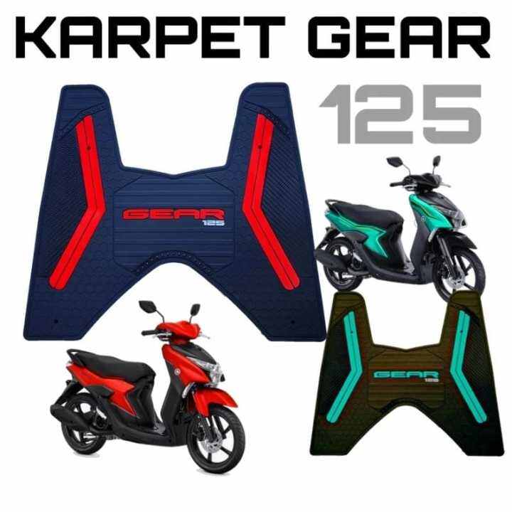 Karpet motor mio gear 125 pijakan kaki miio gear alas kaki mio gear 125