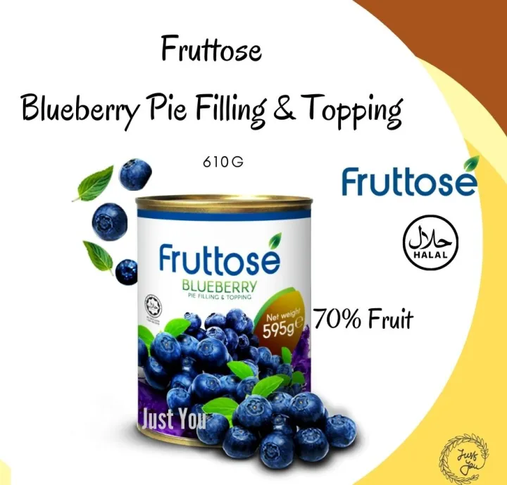 Fruttose Blueberry Pie Filling And Topping 70 Fruit 595g Lazada