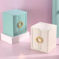 Casegrace Luxury Large PU Leather Jewelry Box Organizer 5Layers Velvet Earring Ring Necklace Big Storage Box Drawer Case