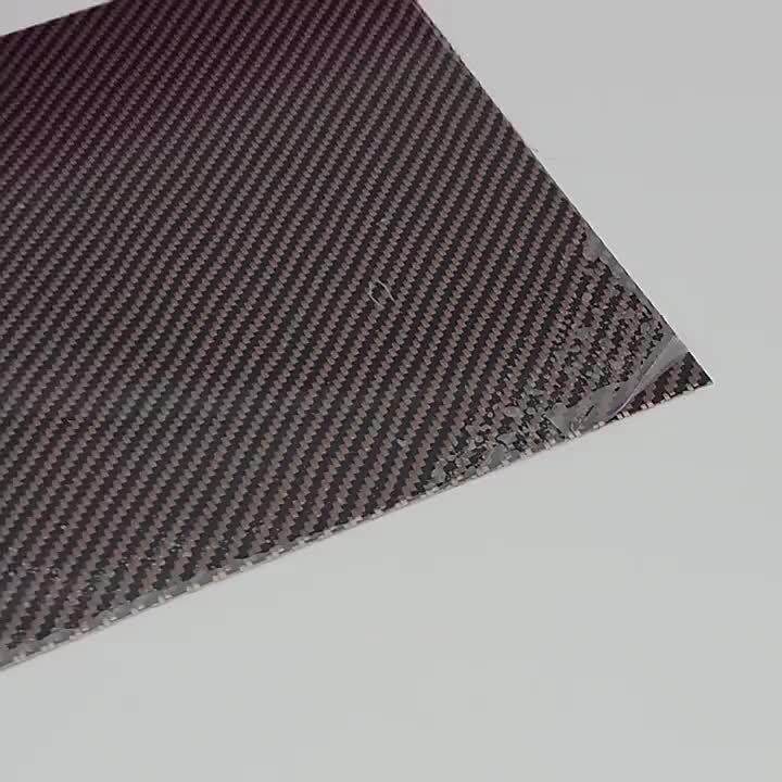 F506 COOVA Golden&Carbon Fiber Sheet Twill Real Carbon Fiber Plate