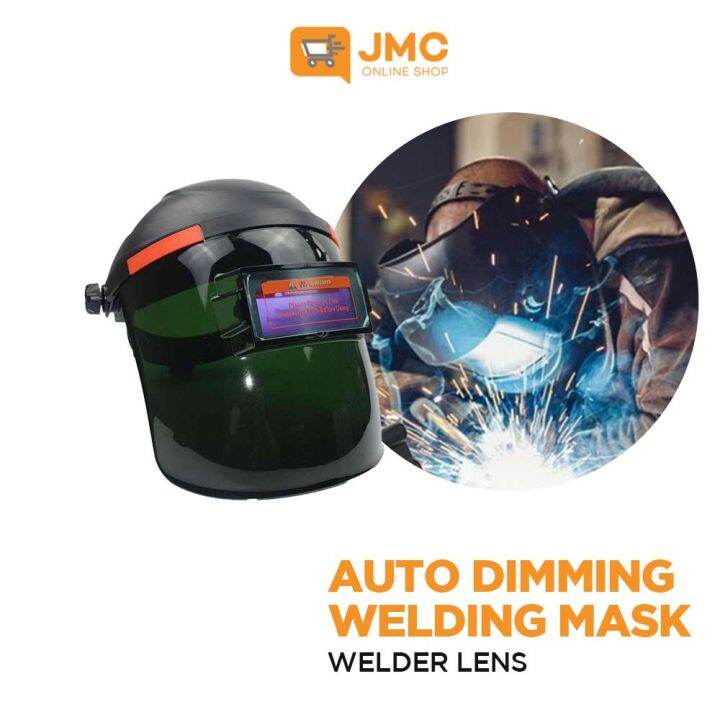 Adjustable Auto Dimming Headset Welding Mask Helmet ARC MIG Weld Welder