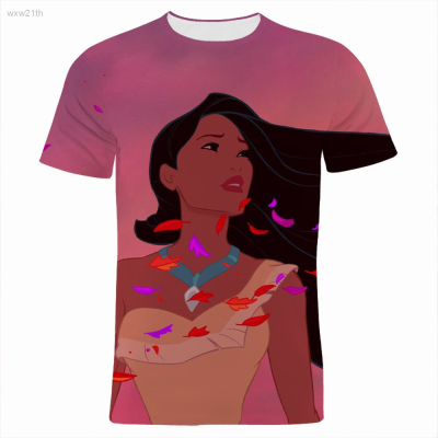 2023 Jersey New Print Cartoon Anime Pocahontas t Shirt Men Women Casual 3dtshirt Streetwear Tops Tee Unisex