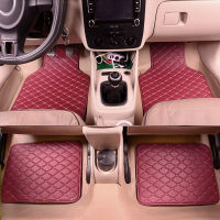 4Pcs Universal Leather Car Floor Mat Car-Styling อุปกรณ์ตกแต่งภายใน Mat Floor Car Floor Liner Waterproof Foot Pad Protector