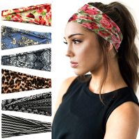 Women Headpiece Stretch 2021 Turban Hair Accessories Headwear Print Run Bandage Hair Bands Headbands Wide Headwrap Bandanas