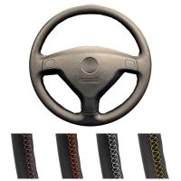 Custom Car Steering Wheel Cover For Buick Sail Opel Astra G H 1998-2007 Opel Zafira A 1999-2005 Leather Auto Steering Braid Steering Wheels Accessorie