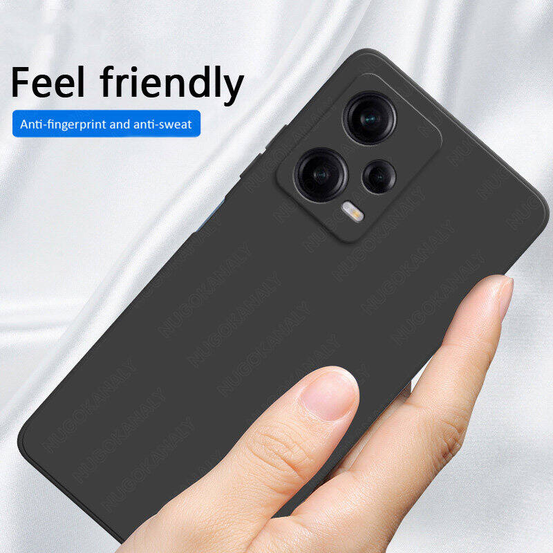 Square cecair silikon kes untuk Redmi nota 12 Pro Plus 5G Global Note12 Turbo 12S 12 4G 12 T versi China Redmi 12 12C Matte perlindungan kamera lembut sarung telefon kalis gegar
