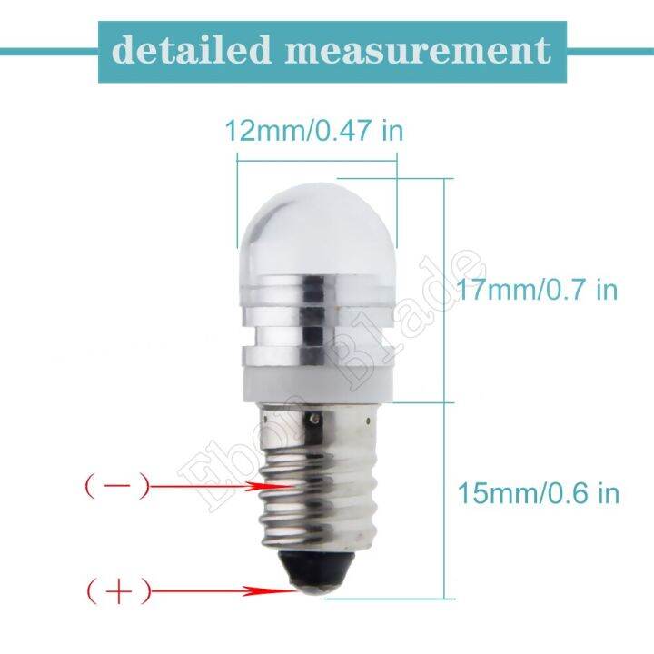 โคมไฟ2ไฟฉาย-led-6v-dc-2วัตต์2วัตต์-e10-1447สกรูโคมไฟ-led-6000k-โคมไฟเปลี่ยนไฟฉายสีขาวโคมไฟทำงาน