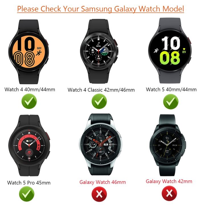 ขายดี-สายหนังสำหรับนาฬิกา-samsung-galaxy-watch-5-4-44มม-40มม-galaxy-watch-4แบบคลาสสิก42มม-46มม-ไม่มีช่องว่างแถบตัวแปลงปลายโค้ง