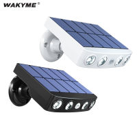 WAKYME Solar LED Light Outdoor Street Lamp Motion Sensor Wall Lamp Waterproof Solar Powered Flood Light led for Garden Courtyard