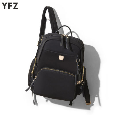 YFZ ใหม่2022หญิงกระเป๋าเป้สะพายหลังลำลองคลาสสิกผู้หญิง B agpack แฟชั่นผู้หญิงกระเป๋าสีทึบโรงเรียนแพ็คสำหรับสาววัยรุ่น