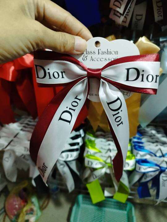 ตา168ช้อป-โบว์dior-ริบบิ้นมัดผม-โบว์น่ารักๆ-พร้อมส่งจากไทย