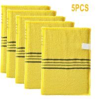 【DT】hot！ 5Pcs Exfoliating Washcloth Shower Soft Coarse Sauna Korean Asian