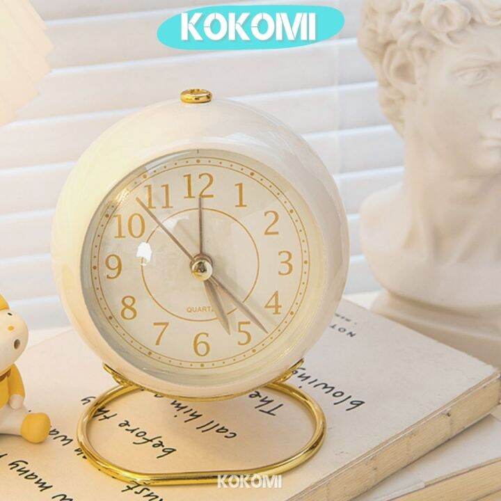 Kokomi Jam Quartz Vintage Alarm Clock Aesthetic Desktop Bedside Premium