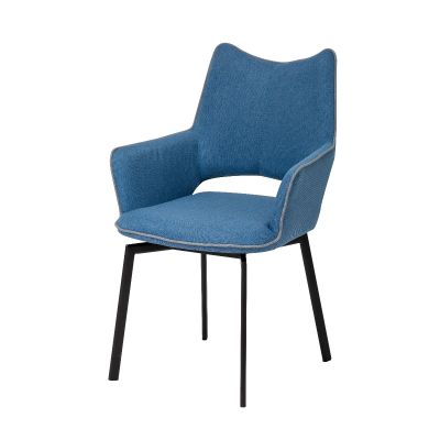 modernform เก้าอี้ รุ่น GENIE หุ้มผ้าสีฟ้า