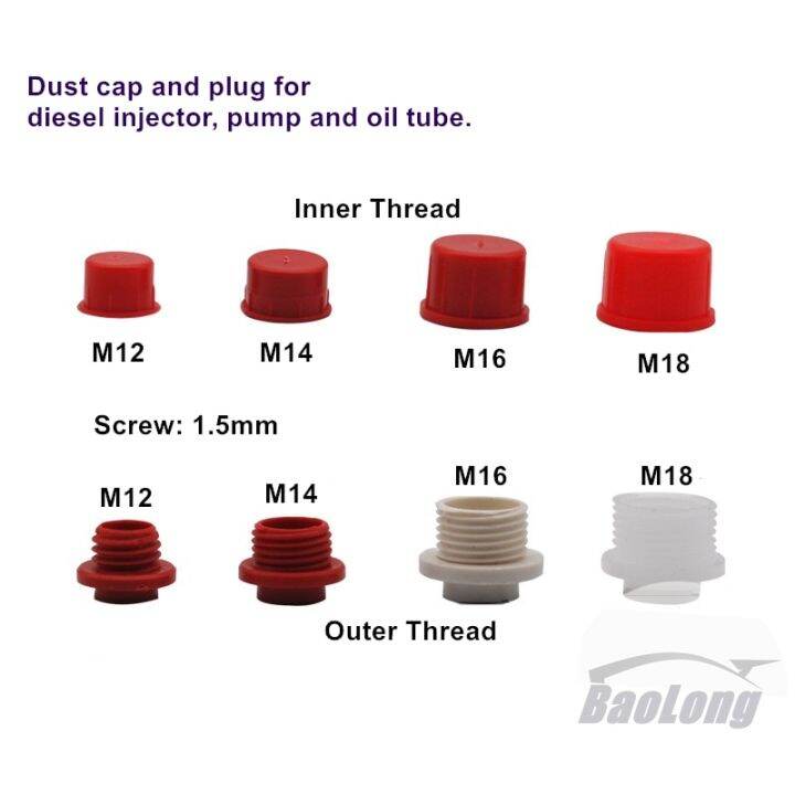 Diesel Common Rail Injector Connector Dust Cap 350Pcs, Fuel Pump Oil