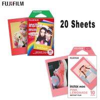 20 Sheets Fujifilm Instax Mini 8 Film For rainbow/pink Fuji Instant Mini 7 8 25 50s 90 300 Photo Camerall