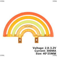 HONG 3V รุ้งแอลอีดีเส้นใยเอดิสันหลอดไส้เทียนไดโอดแบบยืดหยุ่นไฟคริสต์มาสไฟตกแต่งงานปาร์ตี้วันหยุดอุปกรณ์เสริมหลอดไฟ DIY